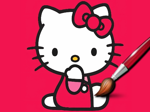 Preview of Easy Coloring Kitty